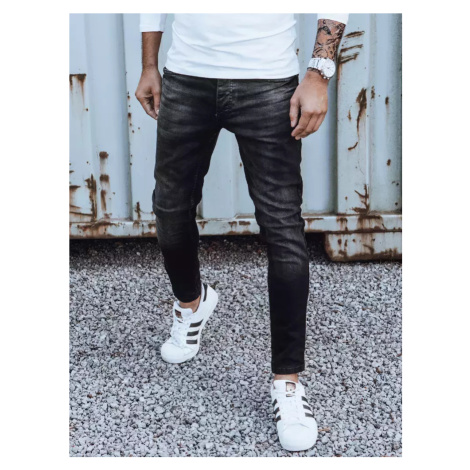 Černé pánské džíny Černá BASIC