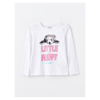 LC Waikiki LCW Crew Neck Printed Long Sleeve Girls' T-Shirt