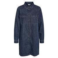 Noisy May NMNEW SIGNE L/S DENIM DRESS VI002MB NOOS Šaty modrá