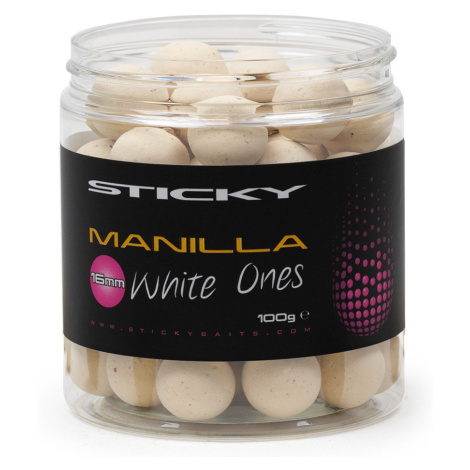 Sticky baits plovoucí boilies manilla pop-ups white ones 100 g-16 mm