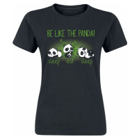 Tierisch Be Like The Panda! Dámské tričko černá
