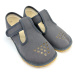 Beda barefoot bačkory Grey perforované (BF 060010/W/PF/B)