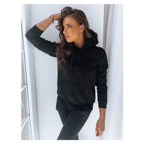 Dámská mikina BASIC s kapucí antracitová Dstreet BY0172z Barva: Černá