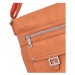 Stylová dámská koženková crossbody Fela, oranžová