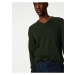 Čistě bavlněný svetr s výstřihem do V Marks & Spencer zelená