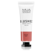 MUA Makeup Academy Blushed Liquid Blusher tekutá tvářenka odstín Rouge Noir 10 ml