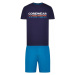 Esotiq & Henderson Pánské pyžamo 38870 Lark blue ruznobarevne