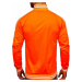 Oranžová pánská mikina na zip bez kapuce retro style Bolf 11113