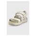 Sandály Keen Elle Strappy dámské, béžová barva, na platformě