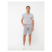 LC Waikiki Standard Fit Linen Men's Bermuda Shorts.