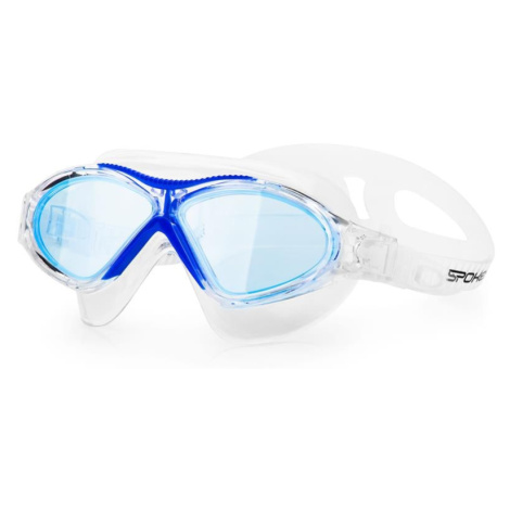 Spokey VISTA JUNIOR Plavecké okuliare priehľadné s modrým