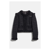 Bunda karl lagerfeld boucle jacket black/silver