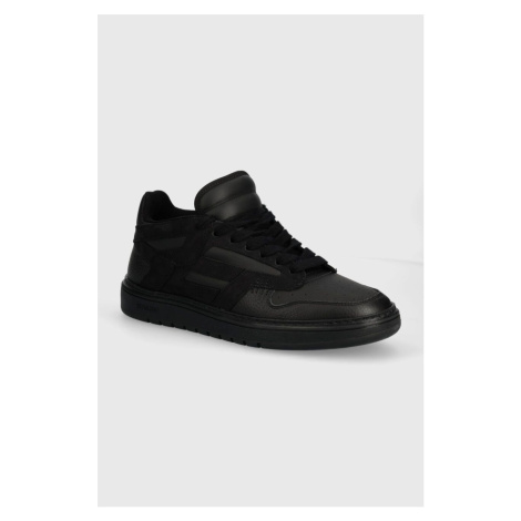 Kožené sneakers boty Represent Reptor černá barva, MC9001.100
