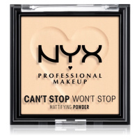 NYX Professional Makeup Can't Stop Won't Stop Mattifying Powder matující pudr odstín 01 Fair 6 g