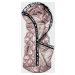 Dámská vesta v perleťově růžové barvě s kapucí (B8149-51)