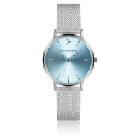 Emily Westwood Light Blue Sunray Mesh Watch EGL-2518