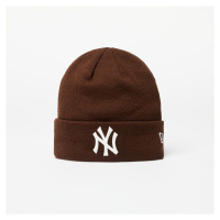 New Era New York Yankees League Essential Cuff Knit Beanie Hat Nfl Brown Suede/ Off White