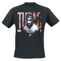 Tupac Shakur Pink Logo Tričko černá
