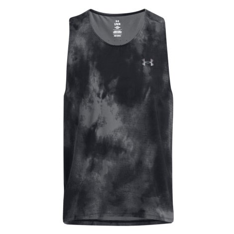 Laser Wash Singlet | Black/Castlerock/Reflective Under Armour