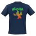 Lilo & Stitch Stitch Aloha Tričko námořnická modrá