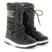MOON BOOT-Girl Quilted WP black/copper Černá