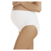 Italian Fashion Bavlněné těhotenské kalhotky Mama Maxi bílé