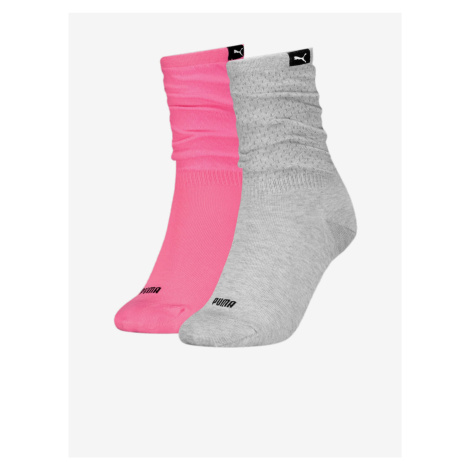 Sada dvou párů dámských sportovních ponožek Puma Slouch Sock - Dámské
