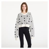 Svetr Nike Naomi Osaka Women's Engineered Knit Sweater Pale Ivory/ Black/ Light Orewood Brown