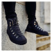 Vasky Highland Black - Pánské kožené kotníkové turistické boty černé, se zateplením - podzimní /