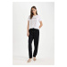 DEFACTO Pocket Elastic Waist Woven Trousers