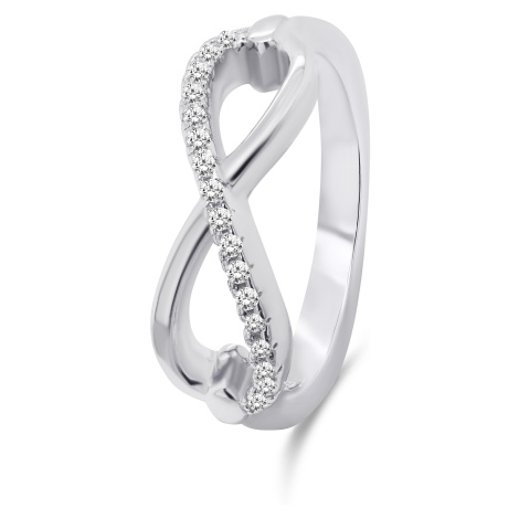 Brilio Silver Moderní stříbrný prsten Nekonečno RI052W