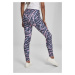 Dámské legíny // Urban classics Ladies High Waist Tie Dye Leggings darkshadow/pink