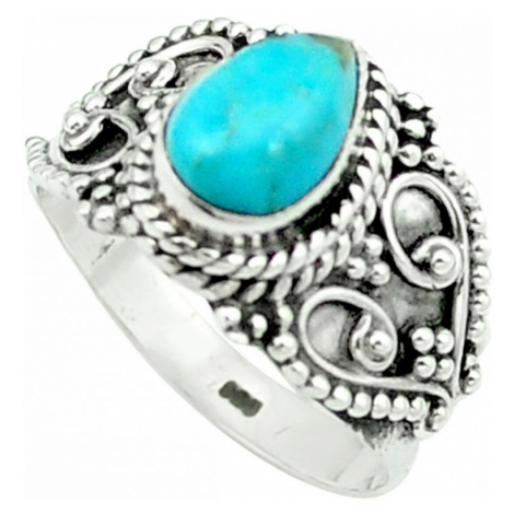 AutorskeSperky.com - Stříbrný prsten s tyrkysem - S2291