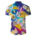 Pánská barevná košile 3D potisk Taco a kočky