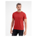 Červené pánské basic tričko LERROS - Pánské