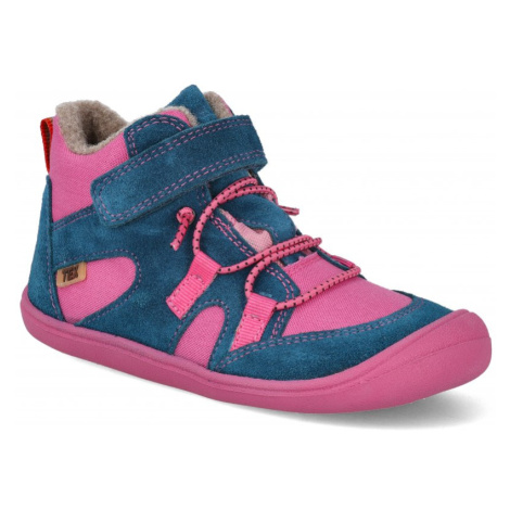Barefoot dětské zimní boty Koel - Beau Wool růžové Koel4kids