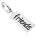 Známka s nápisem Friends, přívěsek ze stříbra 925