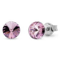 Náušnice fialové Rivoli se Swarovski Elements Sweet Candy Studs K1122SS29LAM Light Amethyst 6 mm