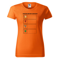 DOBRÝ TRIKO Dámské tričko Dneskabudunaplech Barva: Oranžová