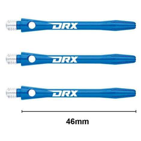 Násadky na šipky Red Dragon DRX hliníkové modré, dlouhé, 46 mm