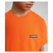 Napapijri NAPAPIJRI unisex oranžové tričko PATCH