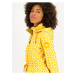 Žlutý dámský vzorovaný softshellový kabát Blutsgeschwister