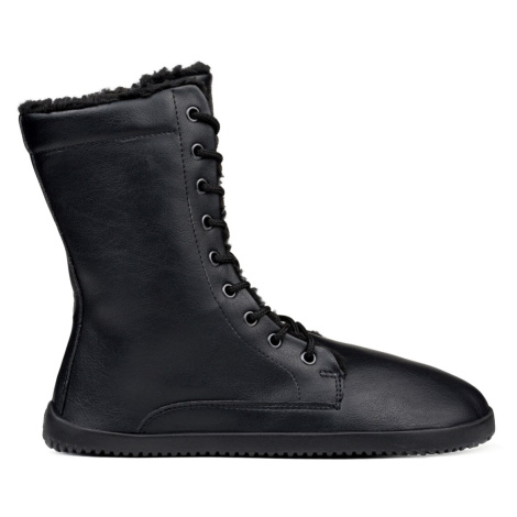 Dámské zimní boty Jaya Winter Comfort na zip s černým kožíškem Ahinsa