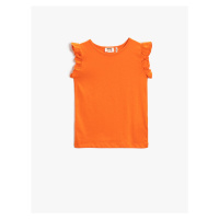 Koton Basic Frilled T-Shirt, Sleeveless