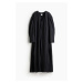 H & M - Mačkané tunikové šaty - černá