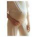 Smetanové těhotenské tříčtvrteční kalhoty na doma Origin