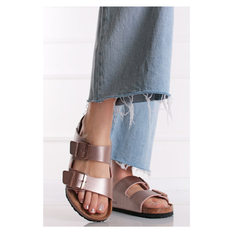 Bronzové nízké pantofle Arizona BF Birkenstock