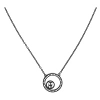 Tommy Hilfiger Módní černý náhrdelník Vine Circle 2780521