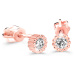 Cutie Diamonds Minimalistické náušnice pecky z růžového zlata s brilianty DZ60236-30-00-X-4