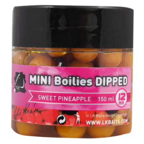 Lk baits mini boilies in dip pineapple 12 mm 150 ml